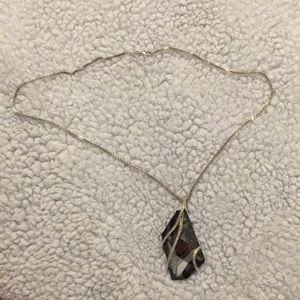 Silver stone jewelry